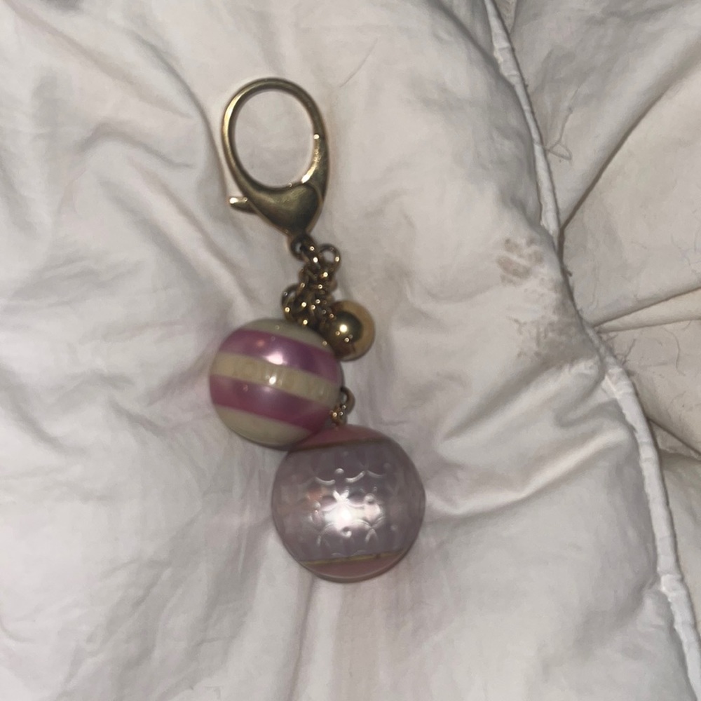 Louis Vuitton balls pink purse charm